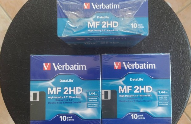 Új, bontatlan Verbatim datalife plus floppy lemezek