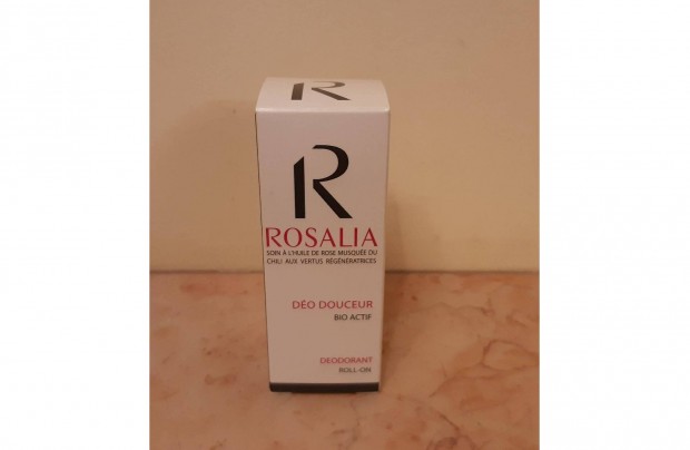 Új -bontatlan- Rosalia Bio dezodor (roll on) 0%parabén,0%AL,stb. 50 ml