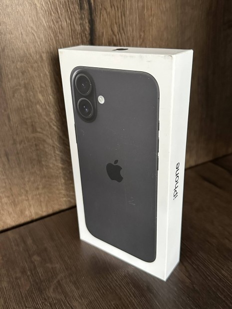 j, bontatlan iphone 16 PLUS 128GB fekete Krtyafggetlen!