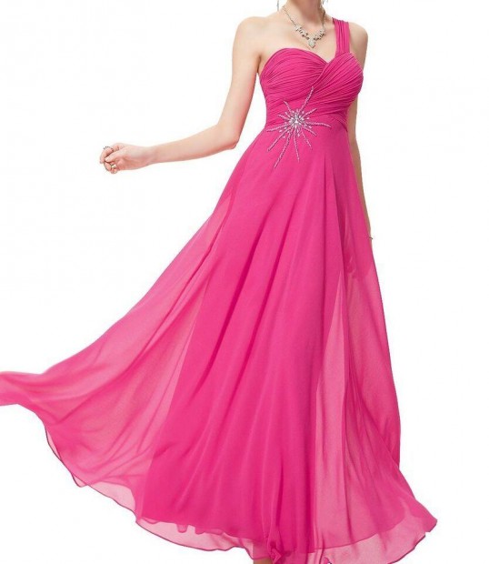 Új, címkés, 44-es méretű pink koszorúslány, alkalmi női ruha