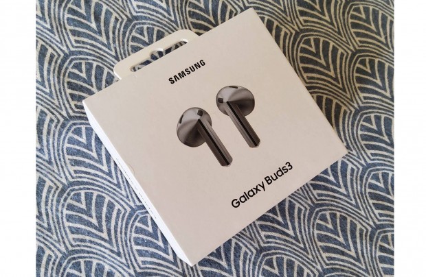 j, eredeti Samsung Galaxy Buds3 Silver (SM-R530) Buds 3 flhallgat