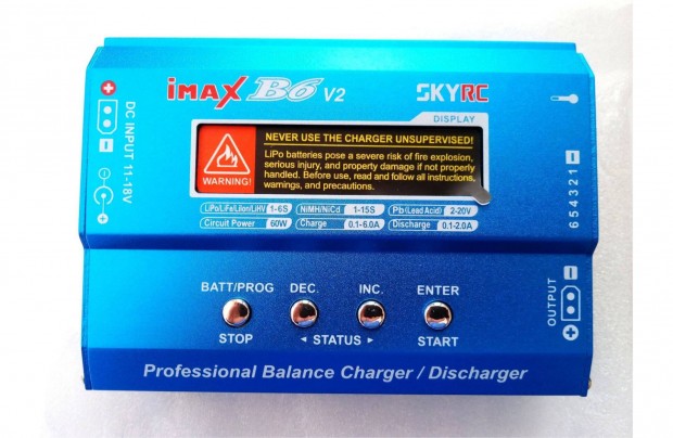 j, eredeti Skyrc iMAX B6 V2 profi akkumultor tlt, akkutlt