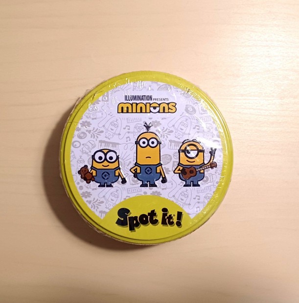 j, flis Spot it Minions trsasjtk Minyonok Dobble krtyajtk