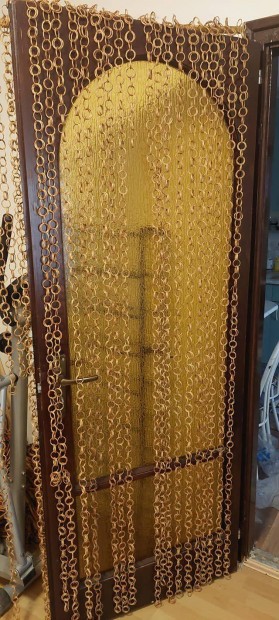 Új, háncskarikákból készült térelválasztó függöny eladó - Pécs