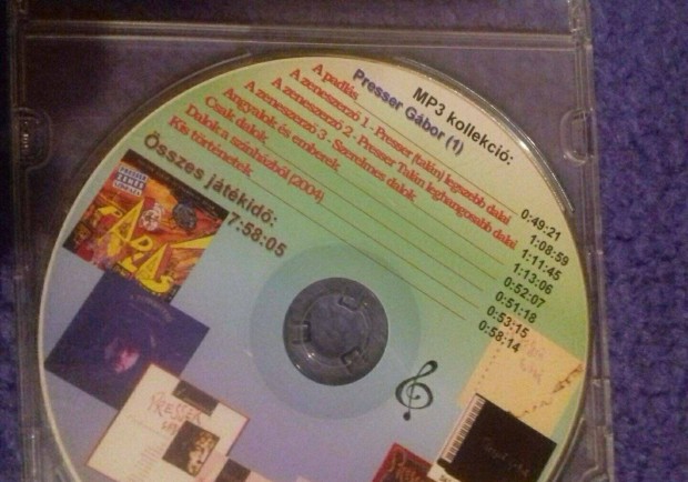 Új, újszerű jó minőségű zenei CD-k, MP3 vegyesen