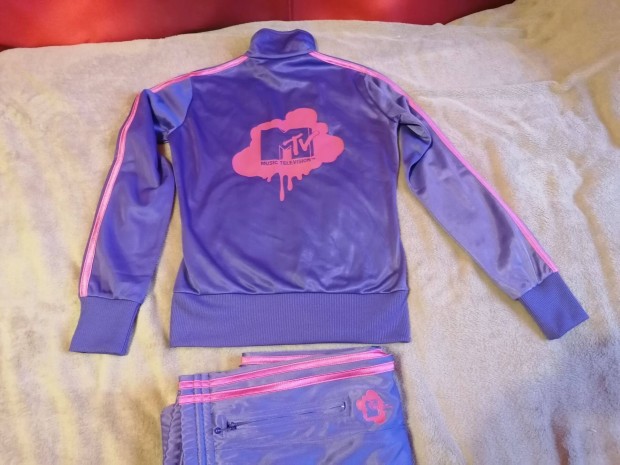 Új állapotú Retro régi egyedi MTV szabadidő ruha melegítő jogging S