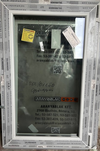 Új állapotú nyíló-bukó ablak rovarhálóval 800×1260 mm 3 rétegű üveg