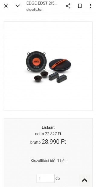 Új autó hangszóró 120 Watt