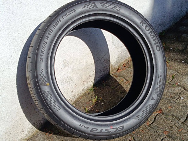 Új autóról cserélve,4 db Kumho Ecsta PS71 215/55/R18 99H 140 000 FT,