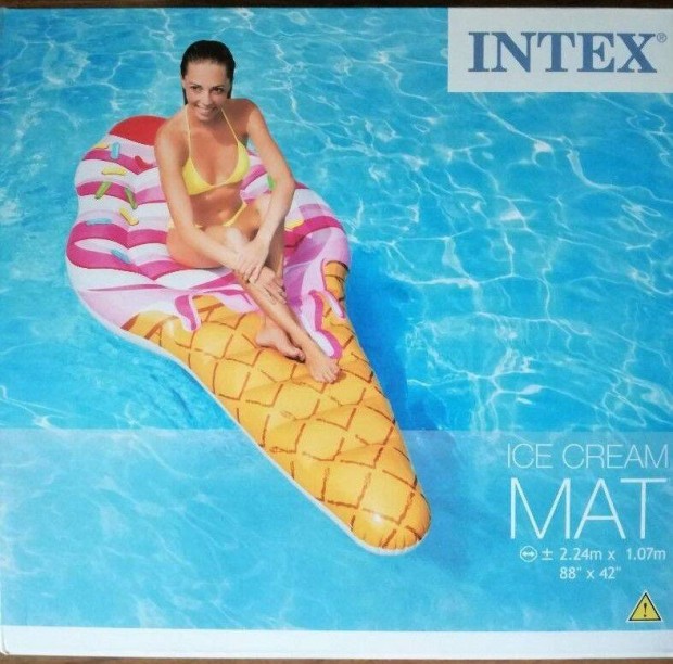 j bontatlan Intex fagyi matrac 224x107cm felfjhat strand matrac