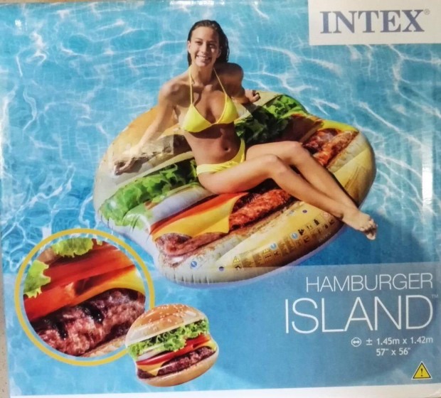 j bontatlan Intex hamburger matrac 145 x 142 cm