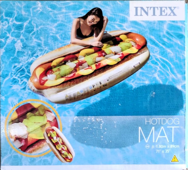 j bontatlan Intex hot dog matrac 180x89cm felfjhat sziget
