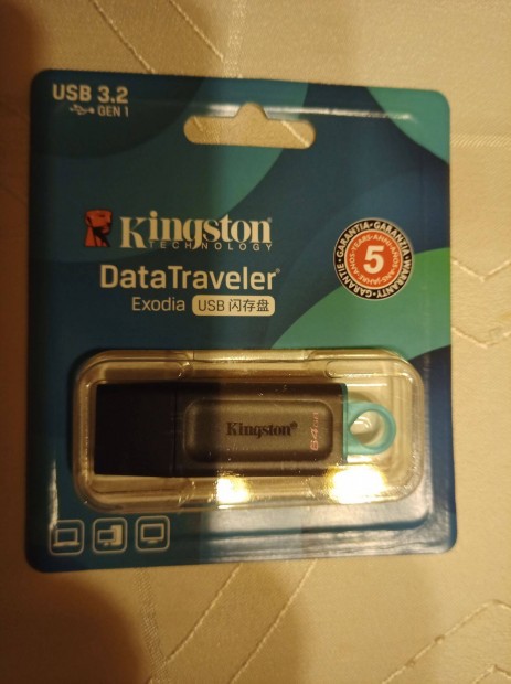 j bontatlan Kingstone 64 GB-os USB pendrive elad