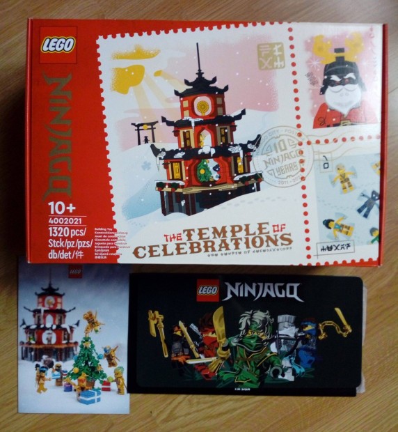 Új bontatlan Lego Ninjago The Temple of Celebrations (4002021)+Lego Vi