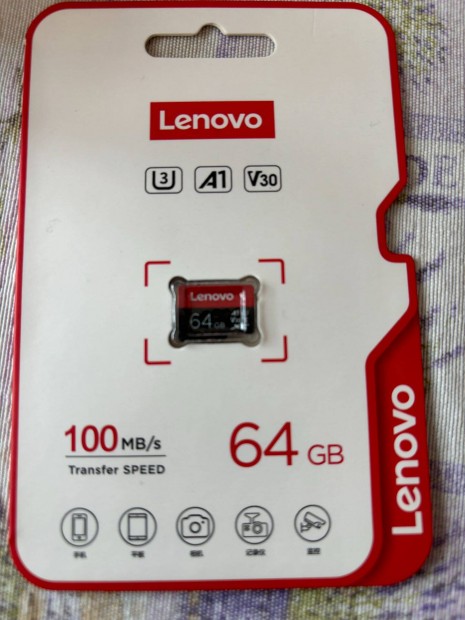 j bontatlan Lenovo 64GB Micosd krtya 100MB/s