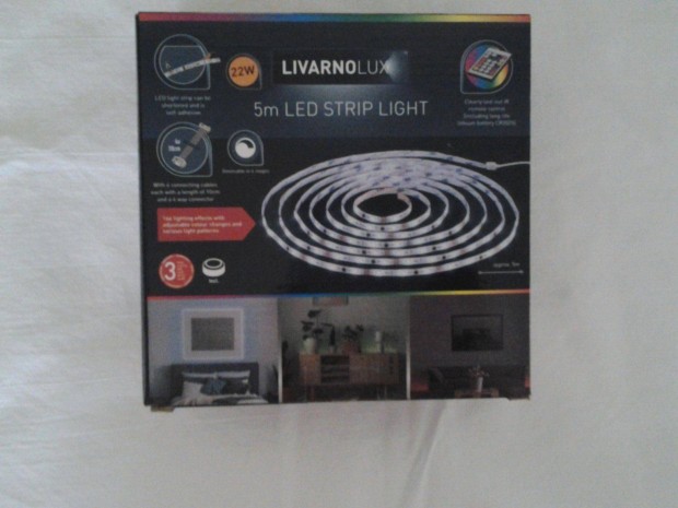 j bontatlan Livarnolux 5m led strip vilgtszalag