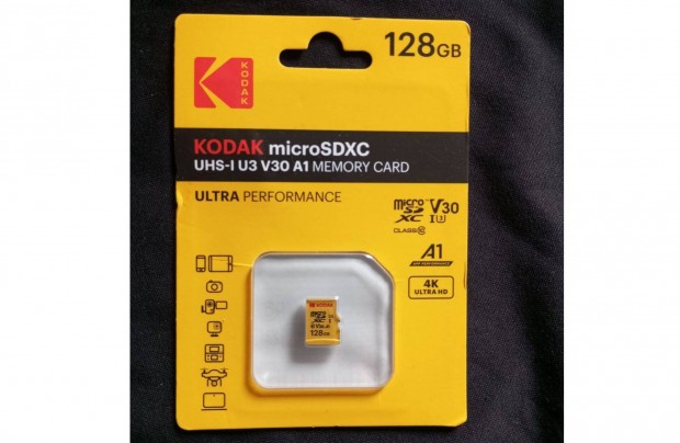 Új bontatlan Microsd memóriakártya 128GB 128 GB 4K gyors Micro sd