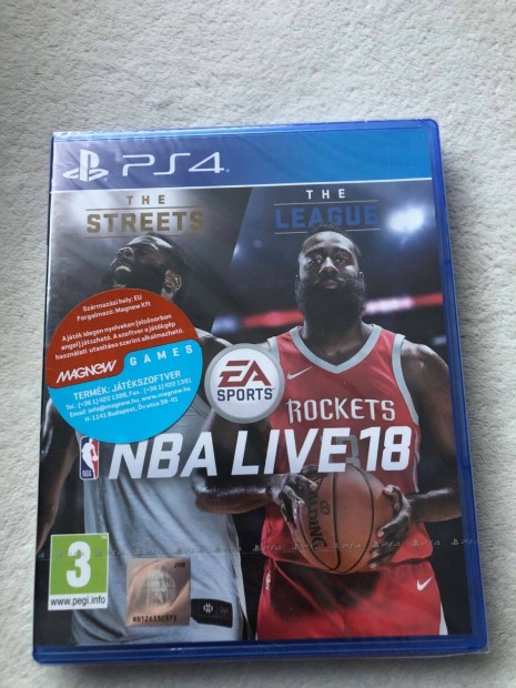 Új bontatlan NBA Live 18 Ps4 Playstation 4 játék