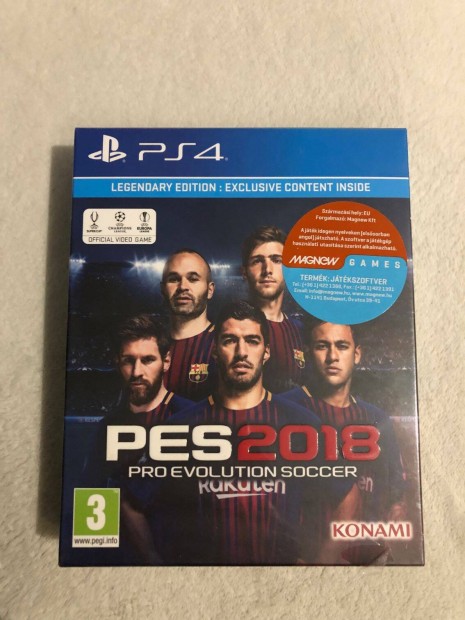 j bontatlan PES 2018 Pro Evolution Soccer Legendary Edition Ps4