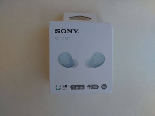 Új bontatlan Sony WF-C510 világkék színű bluetooth fülhallgató