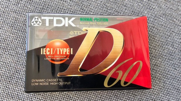 Új bontatlan TDK D60 cassette