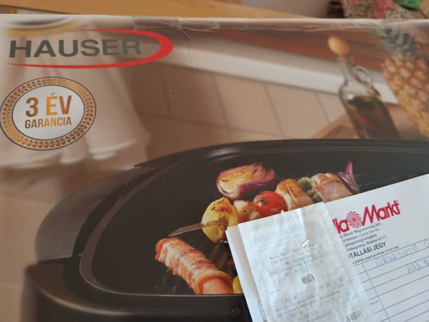 Új bontatlan elektromos grillsütő Garanciális kerti grill ingyen