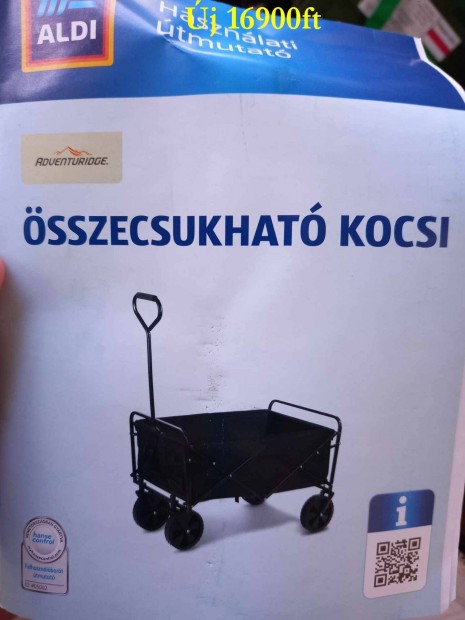 Új bontatlan összecsukható hordozható Kerti Kocsi, húzós kézikocsi, gy