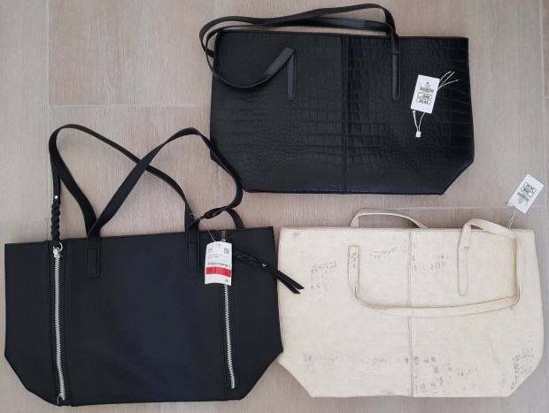 Új címkés elegáns női műbőr táska kb. 40x30cm