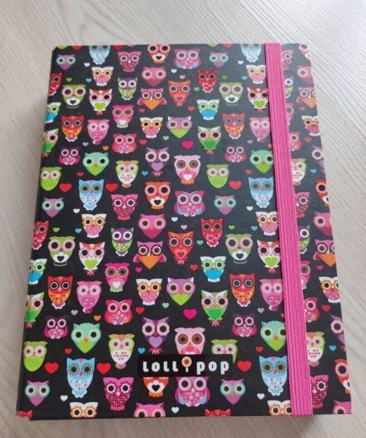 Új cuki baglyos mappa Lizzy Card Lollipop A5 füzetbox
