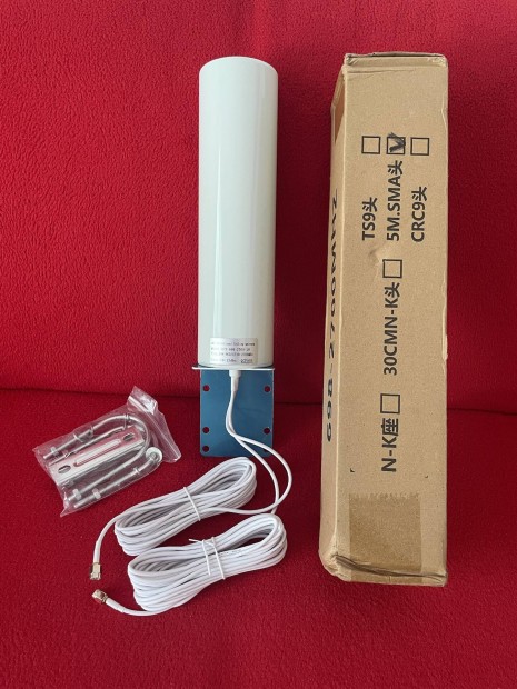j dobozos 4G LTe kltri jelerst antenna 5m SMA csatlakozval 