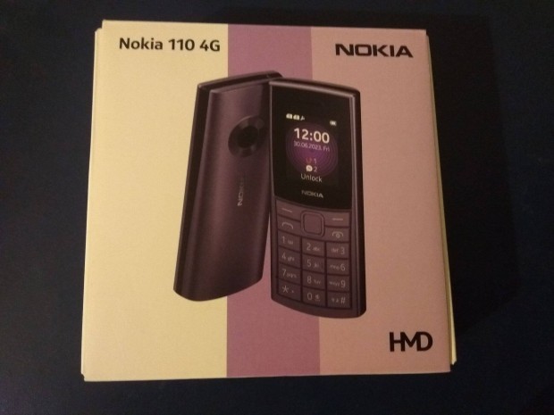 j dobozos Nokia 110 4G kt SIM krtys nyomgombos mobil telefon LTE