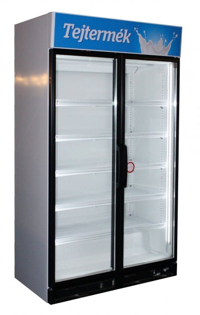 Új,dupla üvegajtós,kifelé nyiló 1050 literes hűtők raktárról
