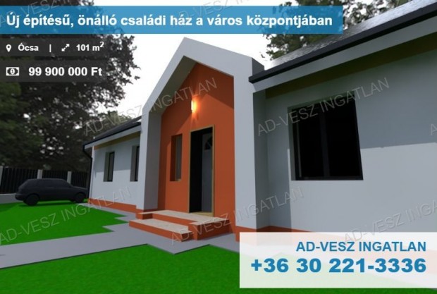 �j �p�t�s�, �n�ll� csal�di h�z a v�ros k�zpontj�ban