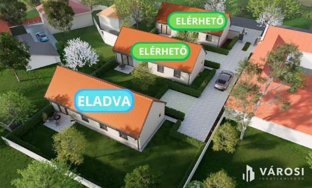 �j �p�t�s�, pr�mium, 91 m2-es csal�di h�z kerttel elad�