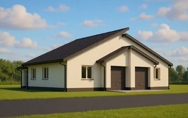 �j �p�t�s� egyszintes iker h�z fele elad� S�msonkertben