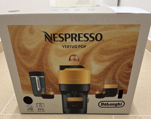 j fekete Nespresso Vertuo Pop kvfz 2 v garancival