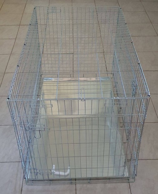 Új fém összecsukható szoba kennel - szállító box - ketrec 110x70x75