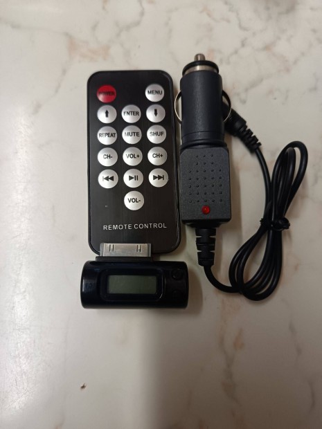 Új fm transmitter távirányítóval töltő adapterrel Ipad Iphone Ipod