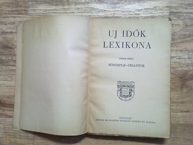 j idk lexikona (1936-os kiads)