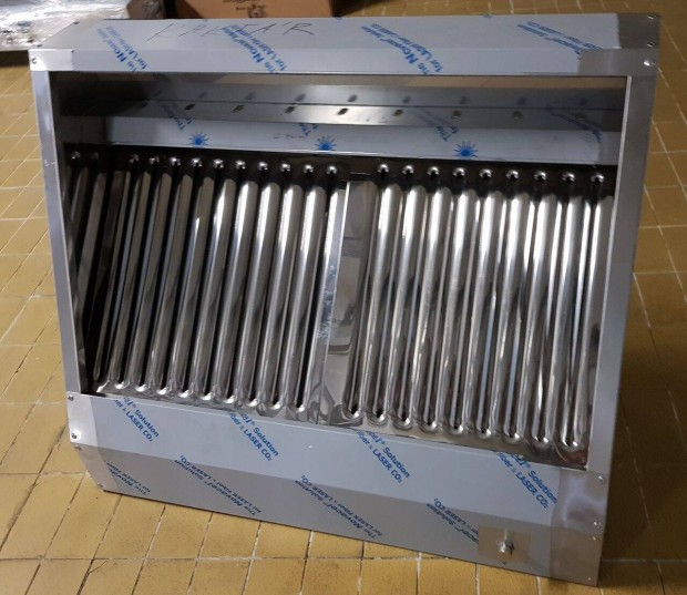 Új inox ipari nagykonyhai 1200 x 700 x 450 mm-es elszivó elszivóernyő