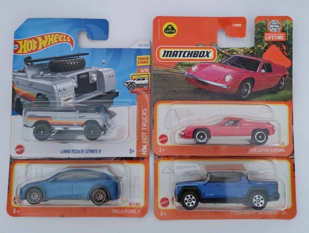 j kisaut szett: 3 db Matchbox s 1 db Hot Wheels gyjtknek!