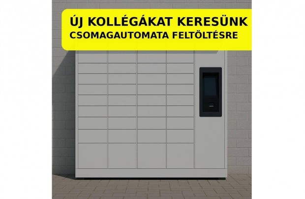 Új kollégákat keresünk csomagautomata feltöltésre