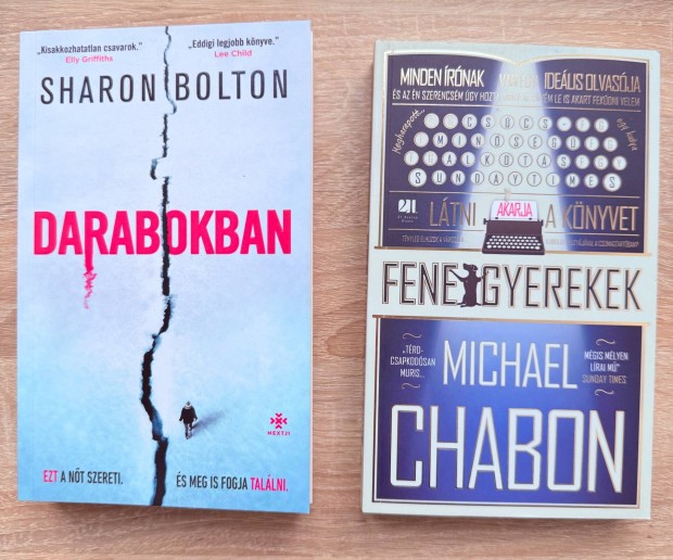�j k�nyvek Sharon Bolton es Michael Chabon