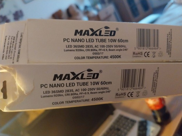 j led fnycs, 2 db. elad! Maxled, 10w., 60 cm