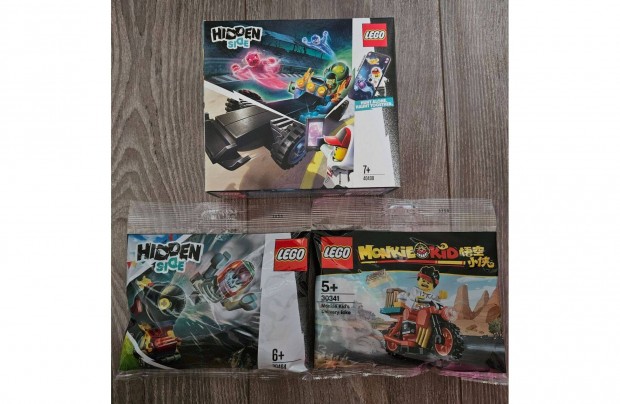 j lego csomag: Hidden Side 40408, 30464 s Monkie Kid 30341 elad!