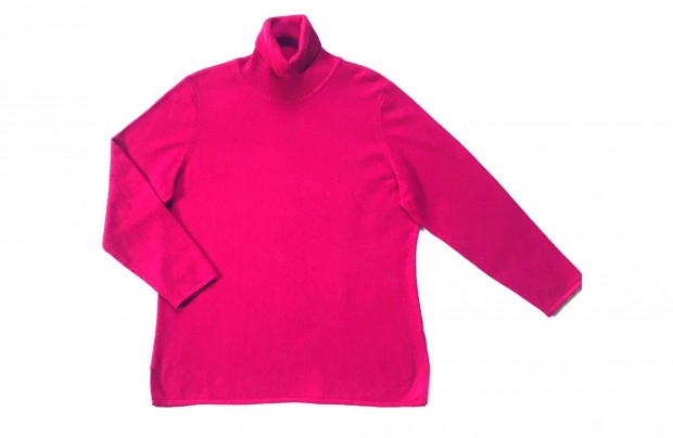 j ni olasz 100% kashmr pink garb pulver L / XL