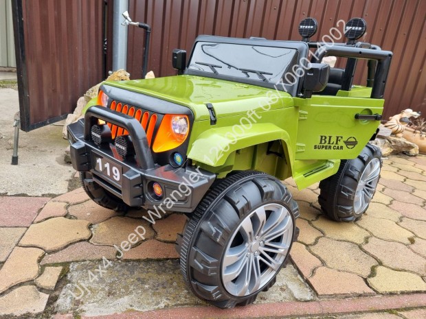 j ris 2 szemlyes 4X4 Wrangler Jeep gyerek elektromos aut tvirny
