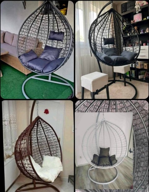Uj polyrattan f�gg�fotelek kintre-bentre