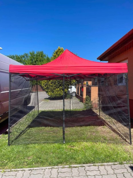 Új szúnyogháló oldalfal 3x3 pavilonhoz