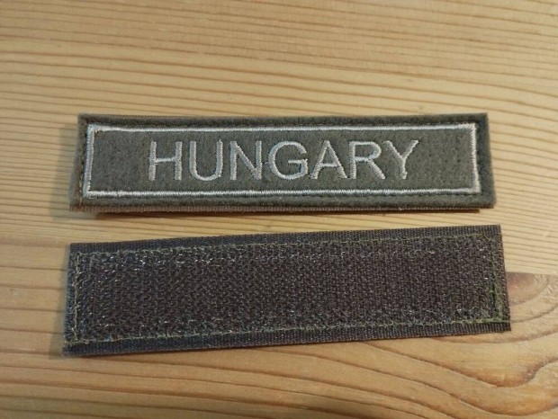 Új tépőzáras hímzett államjelző, Hungary